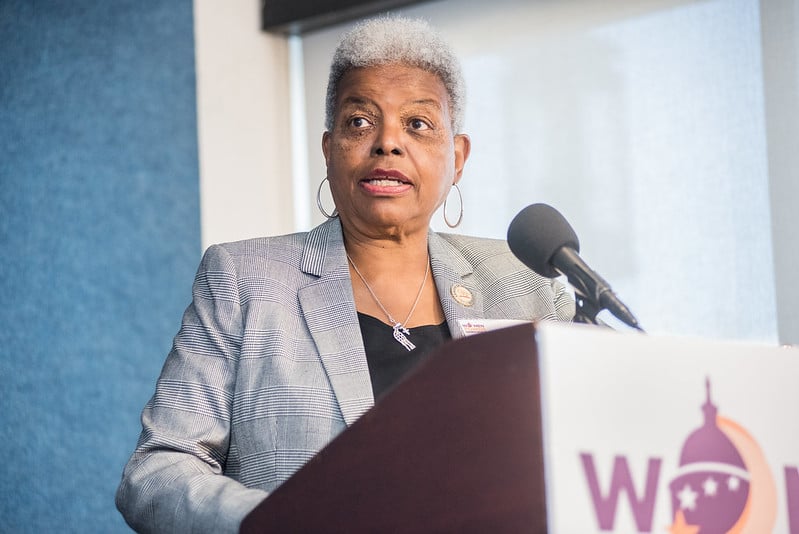 LWVUS President Dr. Deborah Turner speaking