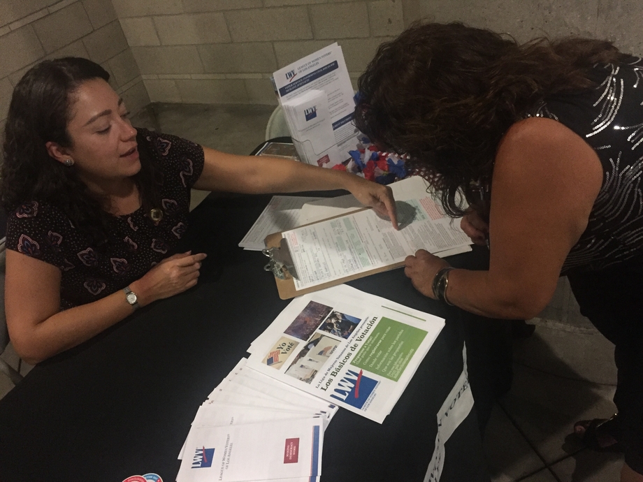 LWV LA Voter Registration 2016
