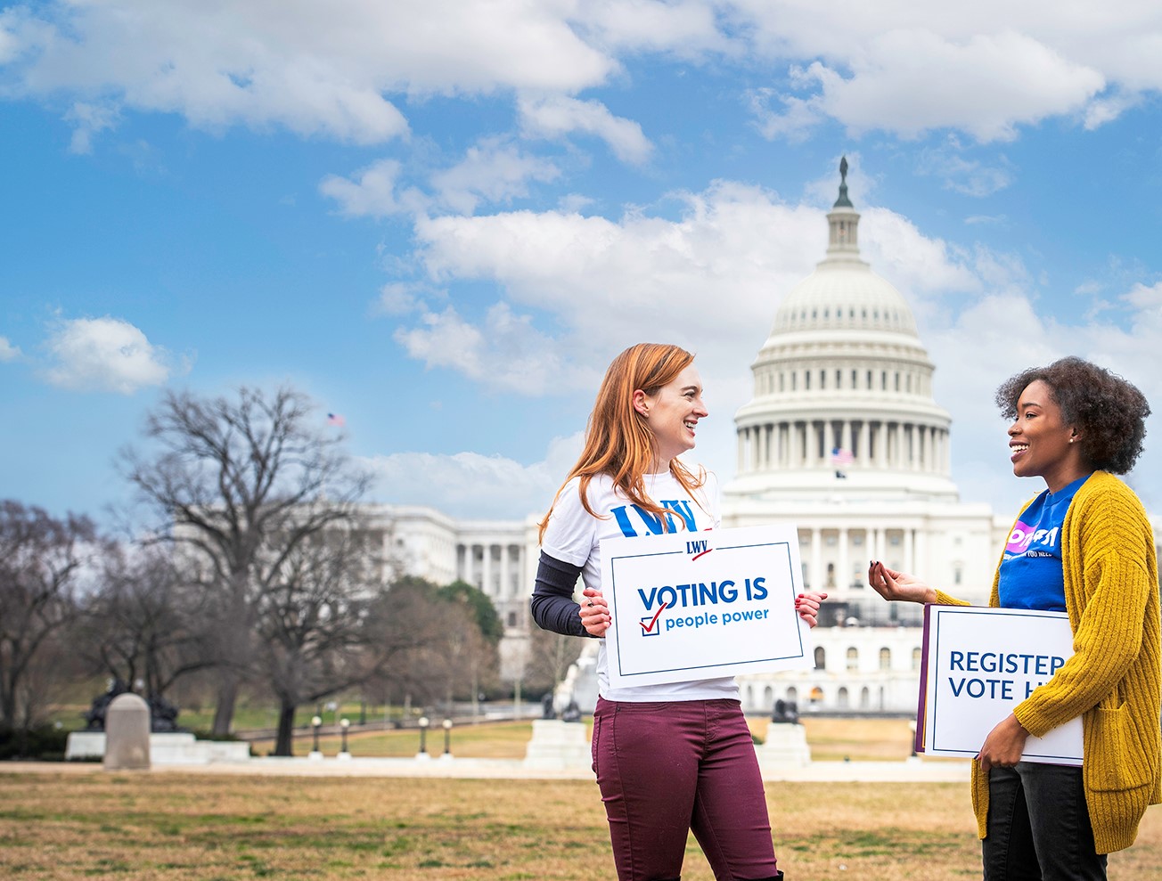 LWV 澳洲幸运十168体彩彩票 members outside the US Capitol